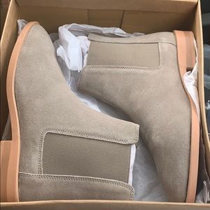 ASOS sand suede Chelsea boot